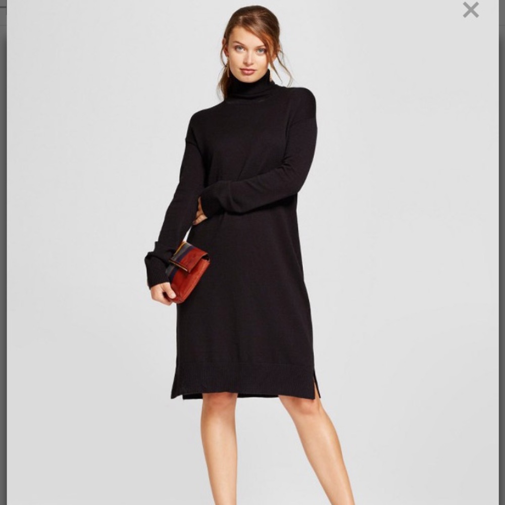 Turtleneck Sweater Dress